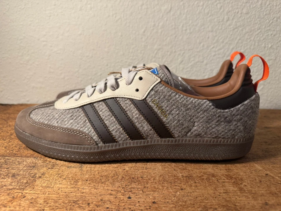 NEW Adidas Samba OG Fox Brothers Tweed Brown Men's US 10.5 NO BOX - Image 3 of 4