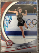 2026 Topps Chrome Olympics Ashley Wagner - Figure Skating #103 Red White Blue