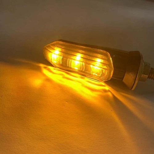 Clignotants pour clignotant LED moto fum??e ambre deux fils 12V - Picture 8 of 12