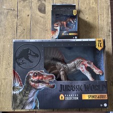 Jurassic World Hammond Collection Spinosaurus/ Velociraptor Deluxe Figure Combo