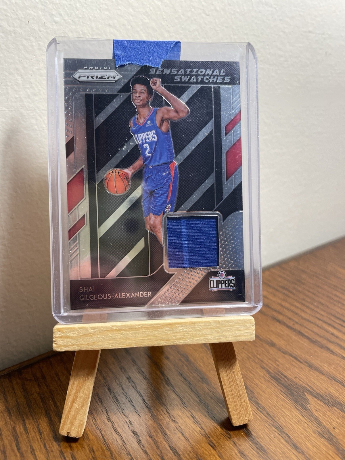 Shai Gilgeous-Alexander 2018-19 Prizm Sensational Swatches Player Worn Rookie RC