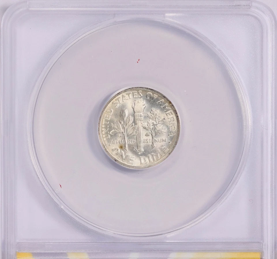 ERROR/VARIETY 1948-S/S Roosevelt Dime RPM-6 ANACS MS-64  ONE MESSED UP 'S' L@@K! - Image 3 of 3