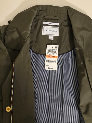 Charter Club Petite Water Resistant Jacket Size PS - NEW with Tags - Picture 4 of 7