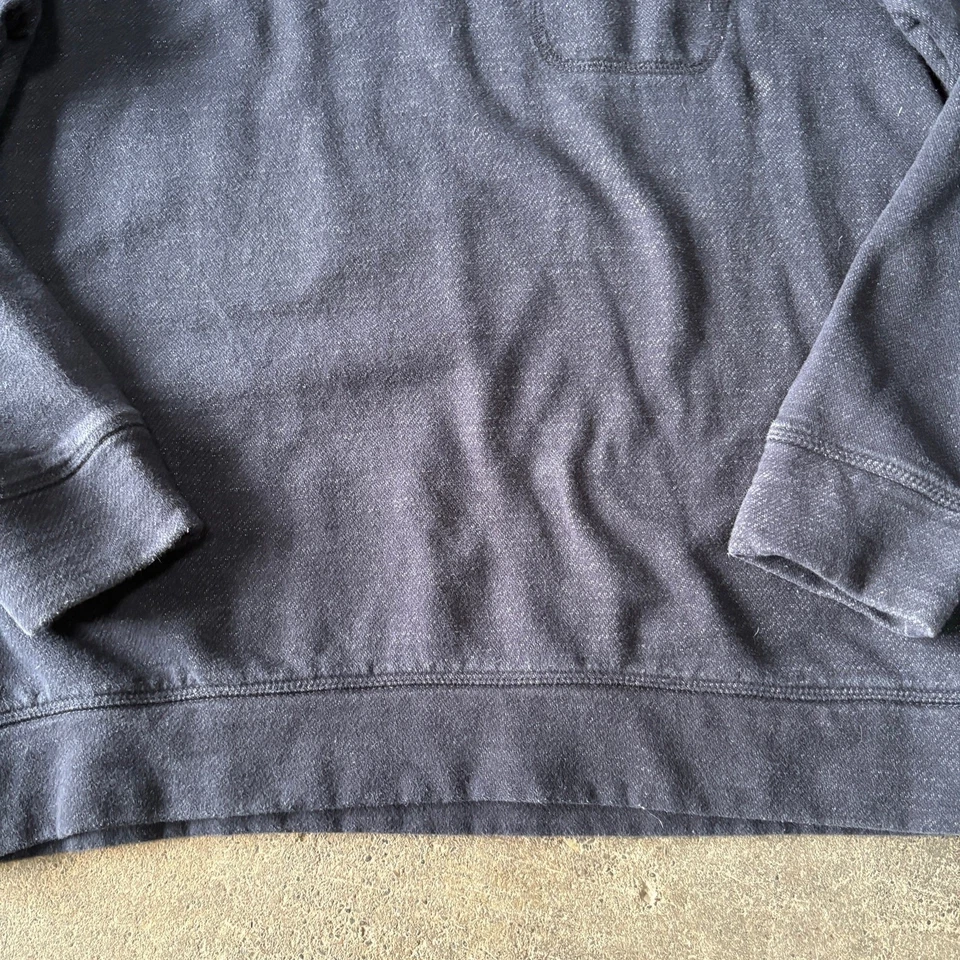 Volcom Sweater Mens M Dark Blue Raglan Pullover Sweatshirt Skateboarding Skater - Image 3 of 4