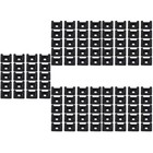  500 Pcs Cable Ties Mounts Saddle Type Base Wire Cable Ties Clips Organizer