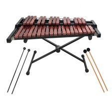 32 Note Xylophone Professional Wooden Glockenspiel Xylophone with Mallet and ...