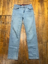 Levi's 514 Jeans Kids Size 16 Blue Denim Regular Fit Flat Front Straight Leg