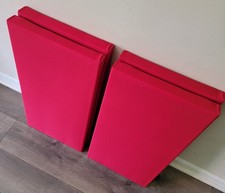 4 Sound Absorbing Acoustic Wall Panels in Red 3.5" Depth - SET of 4