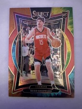 2024-25 Select Tie-Dye Prizm Concourse Reed Sheppard RC ROOKIE 11/25 Rockets