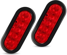 6" Oval LED Trailer Lights Kit, 2PCS Waterproof Stop/Turn/Brake Tail Lights with