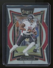 Michael Penix Jr. 2024 Panini Select Silver Prizm Die-Cut Rookie Card #80