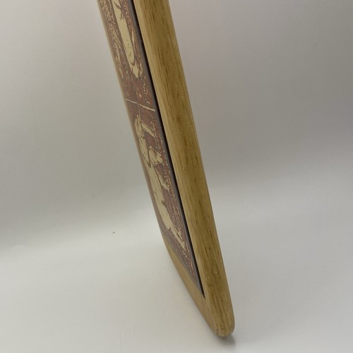 Simplicity Georges Briard Holz Käsebrett Nilpferd Elefant Fliese Vintage 20 getragen - Bild 10 von 10