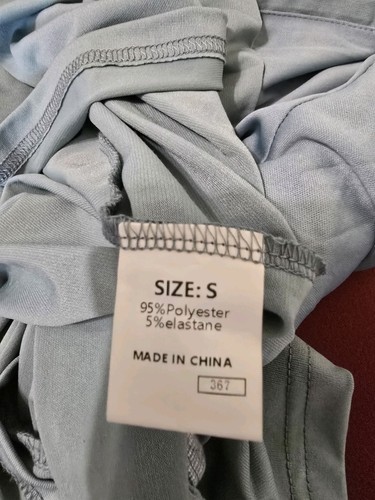 Vestido formal para mujer envolvente cuello en V acanalado dama de honor graduación pequeño azul encaje nuevo con etiquetas - Imagen 21 de 22