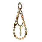 Elegant Plastic Beaded Bracelet Cellphone Strap Pendant Antilost Chain Jewelry