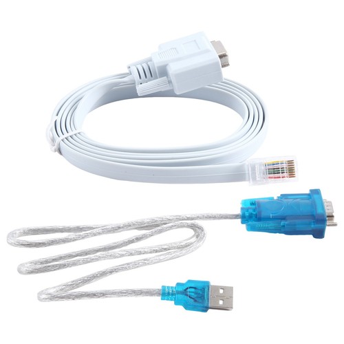 RJ45 Netzwerk Kabel Serielles Kabel Rj45 zu DB9 und RS232 zu USB (2 im 1) C6644