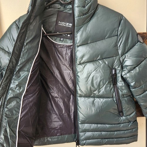 Noize Boy's Spruce Green Vegan Kobe-B Short Puffer Winter Jacket Kids Size L/12 - Picture 6 of 10