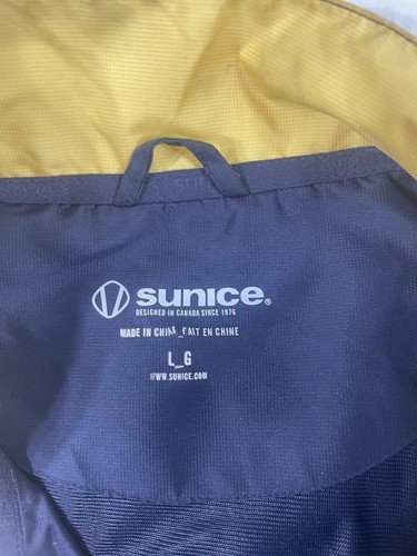 Sunice Herren Blau/Gelb Kurzarm Pullover Regen Größe L - Bild 8 von 11