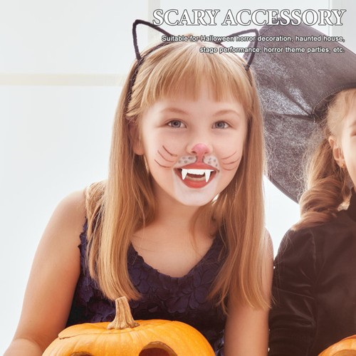 24 piezas divertidas dentaduras postizas niños dientes postizos juego de simulación decoraciones espantapájaros - Imagen 8 de 12