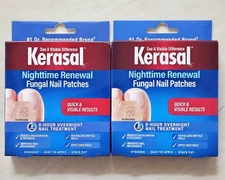 🌞Lot of 2 Kerasal Nighttime Renewal Fungal Nail Patches - Overnight Nail Repair