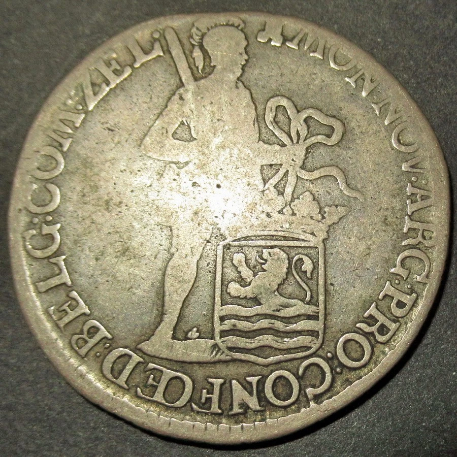 1776 Date of Independence! US. DUTCH COLONIAL SILVER LEG HALFDOLLAR! Silver Half - Image 2 of 3