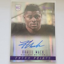 Panini 2014 Prestige Rookie Autograph Extra Points Khalil Mack #258 /100 Raiders