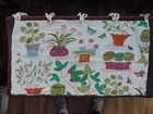 Gudrun Sjoden Funky Fruit & Flower Pots Cafe Curtain with Ties + GS Catalogue.