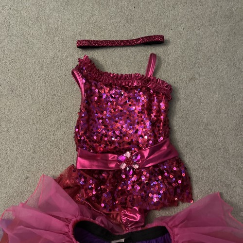 A Wish Come True Pink Dance Costume Girls SC - Picture 2 of 7