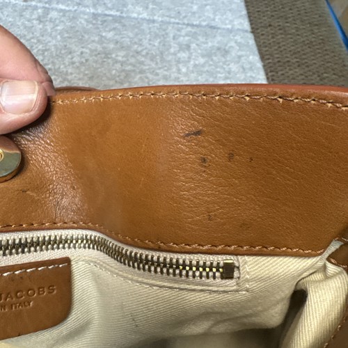 Marc Jacobs Umhängetasche Camel Leder mit Gold Hardware Made In Italy - Bild 8 von 11