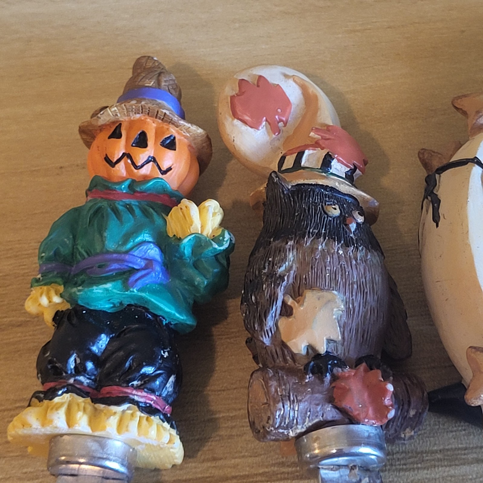 Set Of 6 Boston Warehouse Halloween Cheese Spreader Knives Vintage 