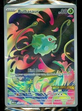 Pokemon BULBASAUR 133/132 - Mega Evolution ILLUSTRATION RARE - BOX TOPPER SEALED