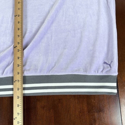 Sudadera de terciopelo cuello redondo PUMA Hussle Way para hombre 3XL violeta 539461 01 nueva con etiquetas $125 - Imagen 7 de 8