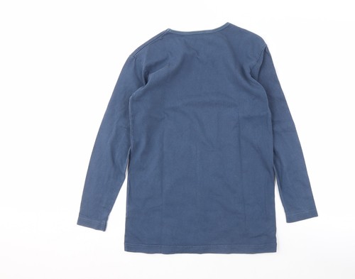 Racing Green Women's Blue Long Sleeve Basic T-Shirt - Picture 2 of 12