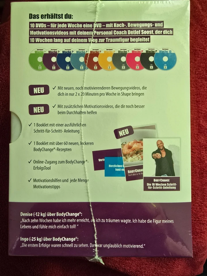 BodyChange Abnehm-Coaching DVD Box * 10 DVD´s * OVP * - Bild 3 von 4
