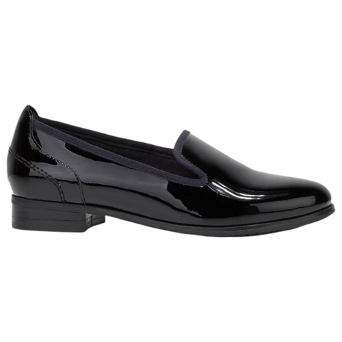 Hush Puppies Womens The Albert Flats Black Patent Work Office Shoes - Picture 3 of 6