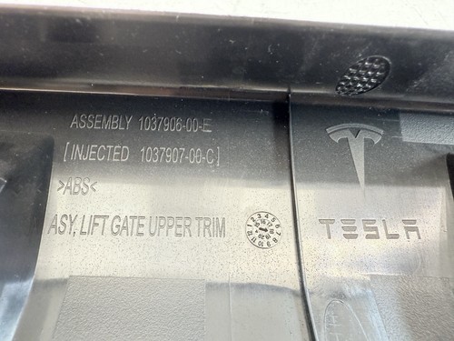 2016-2020 Tesla Model X Rear Tailgate Liftgate Upper Trim Molding OEM - Picture 8 of 9