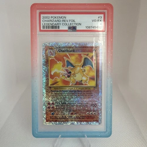 Charizard PSA 4 2002 Pokemon Reverse Holo #3 Legendary Coll 🔥