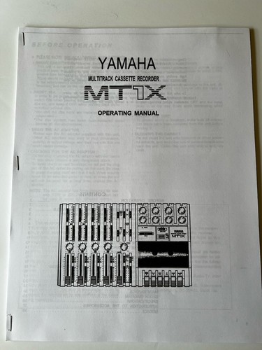 Yamaha MT1X Multitrack 4 Track Cassette Recorder Working! (SEE VIDEO) - Picture 9 of 10