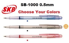 SKB Soft Ink Pens 0.5 mm Black Blue Red CHOOSE YOUR COLORS SB-1000 Green Purple