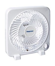 Impress IM-719BX Box Fan, 9 Inches, White