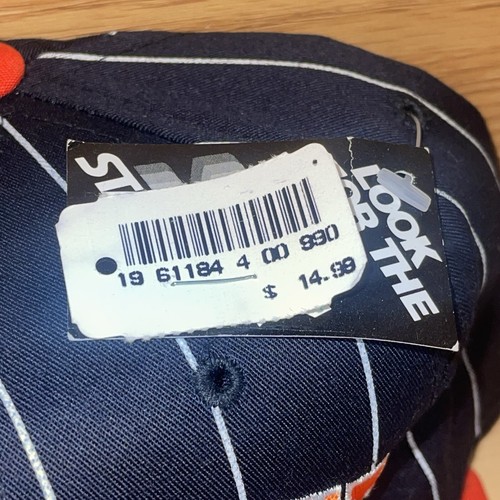Vintage Syracuse Orangemen Starter Snapback Block Arch Arc Pinstripe Hat - NWT - Picture 4 of 13