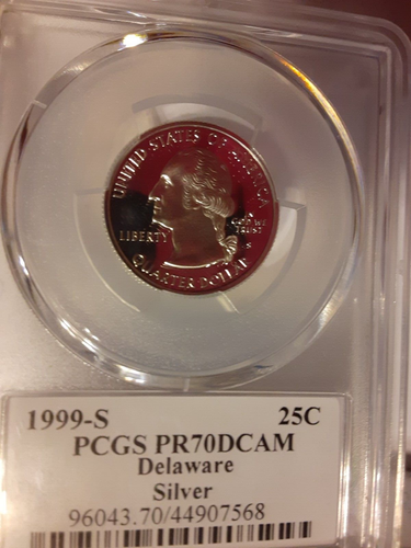 1999 S DELAWARE SILVER PR70DCAM PROOF PCGS - Picture 12 of 12