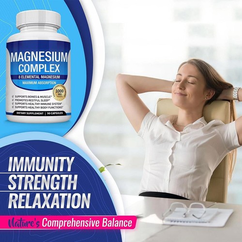 Magnesium Komplex 1000mg, 8 elementares Magnesium, glutenfrei - gentechnikfrei NEU - Bild 3 von 12