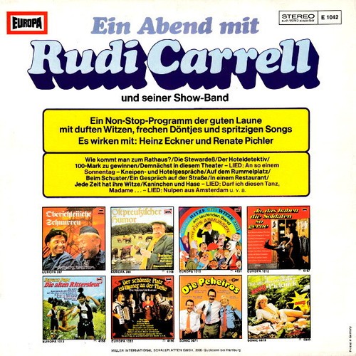 Rudi Carrell - Ein Abend Mit Rudi Carrell Und Seiner Show Band (LP, Album) (Very - 第 2/4 張圖片