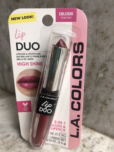 L.A. Colors High Shine 2 en uno brillo/lápiz labial 1,5 ml-CBLC826 encantado - Imagen 4 de 5