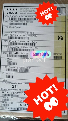 Cisco C9200L-48T-4G-E 48 Port Data Gigabit Switch Qty Available - Picture 1 of 4