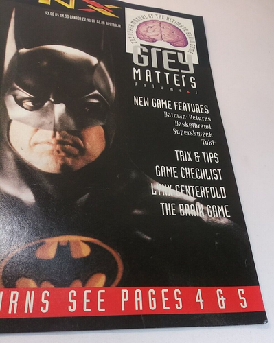 Atari Lynx Gray Matters Magazine Volume 3 - Batman Returns - Picture 5 of 8