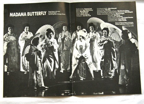 Livret programme Opéra Nancy Lorraine Madama Butterfly Giacomo Puccini an.80 - Picture 2 of 2