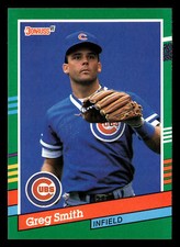 Greg Smith 1991 Donruss #574b Chicago Cubs BASEBALL - BUY3GET1FREE