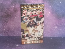 Atlanta Braves 1992 Season VHS Tape : Lightning Strikes Twice MLB Documentary