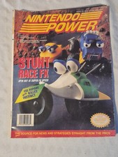 Nintendo Power Volume 63 Stunt Race FX with Poster and Cards